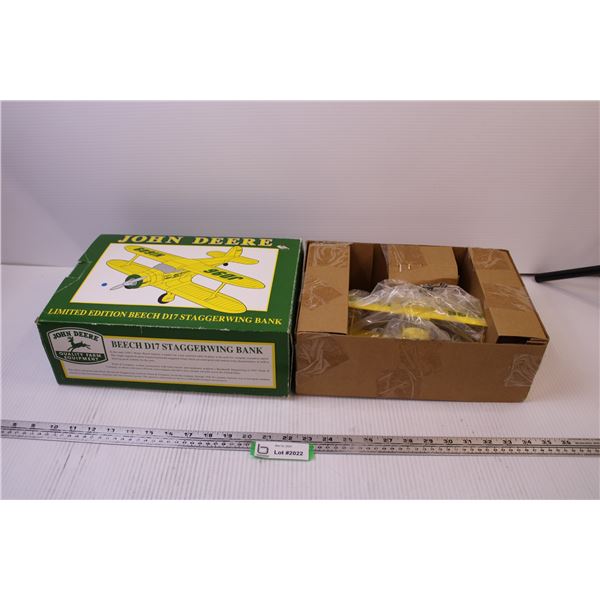 Limited Edition John Deere Beech D17 Staggerwing Bank (NIB)