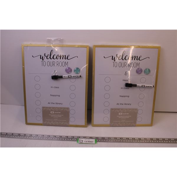 (2) Dorm room Whiteboards (Factory Sealed)