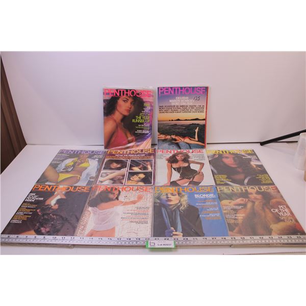 (10) 1980 Penthouses ( Plastic Wrapped)