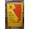 IIHF 1990-91 World Jr Hockey Saskatoon Banner