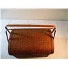 Image 3 : Rattan-Wicker Decorative Covered Picnic Basket(15.5x10.75x10.5 deep)