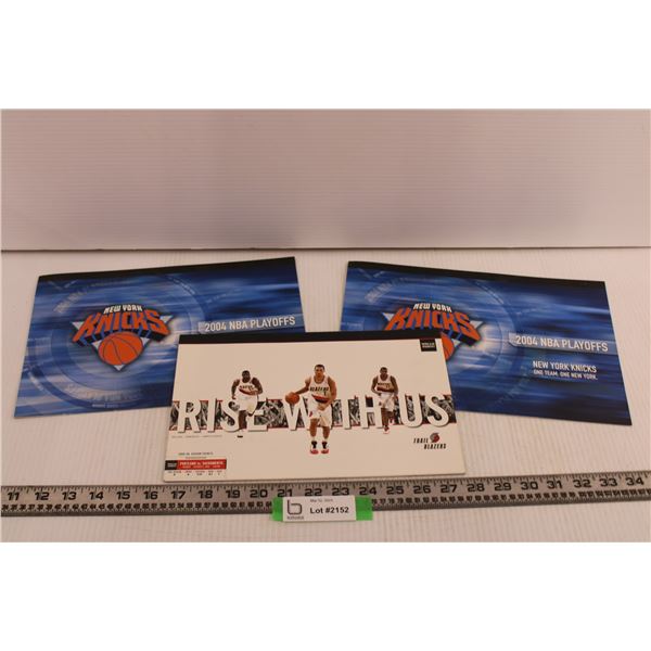 (2) 04 Knicks Playoffs, 08-09 Blazers Ticket Books