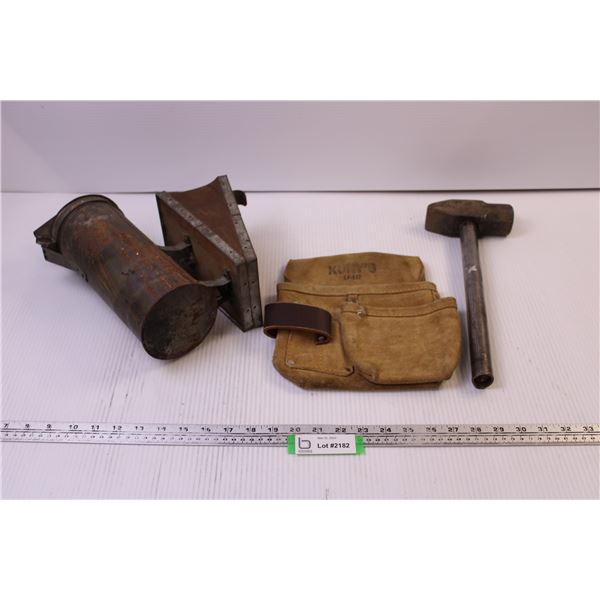 Sprayer, Tool Pouch, Hammer