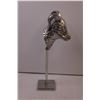 Image 3 : (2) Metal Animal Head Busts