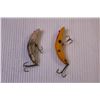 Image 2 : (6) Vintage Wooden Fishing Lures, Faded