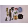 Image 2 : Glass Platter, Misc Jewelry and Misc Items