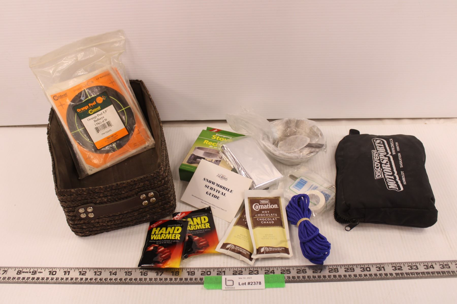 Snowmobile Survival Kit + Caldwell Orange Peel Shooting Targets