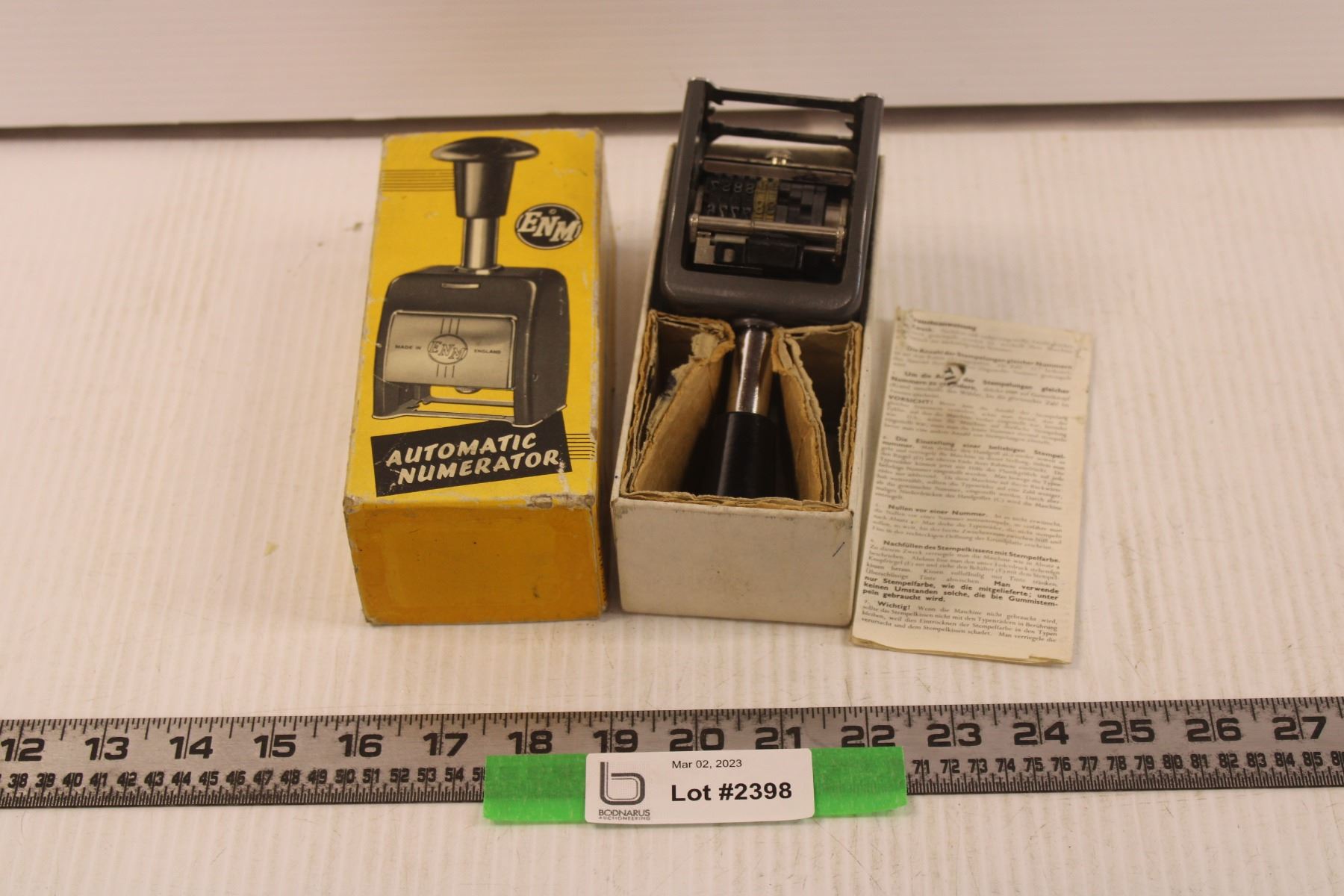 Automatic Numerator Automatic Numerator