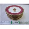 Image 1 : (9) Christmas Dessert/Salad Plates