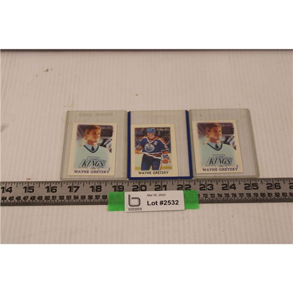 (3) OPC Wayne Gretzky Cards (2-1988, 1-1987)