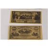 Image 3 : (2) 1895 Republic of Hawaiian Bills Replicas