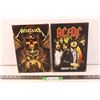 Image 1 : 2X the Bid Price - (2) Metal Band Signs (Fantasy)