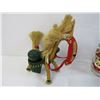 Image 5 : Owl Bottle - Kids Watch - Rope Horse Salt & Pepper - Vintage Wagon Lamp (working) - Misc. Items