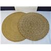 Image 2 : Wicker Place Mats? - Canvas Painting - (2) Plastic Trays