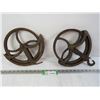 (2) Vintage Pullies