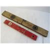Image 3 : (2) Vintage Levels - (2) Vintage Hand Drills
