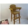 Image 3 : Vintage Doll w/Highchair - Blanket & Outfit