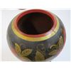 Image 3 : Wooden Vase (cracked) - Wooden Jar w/Lid