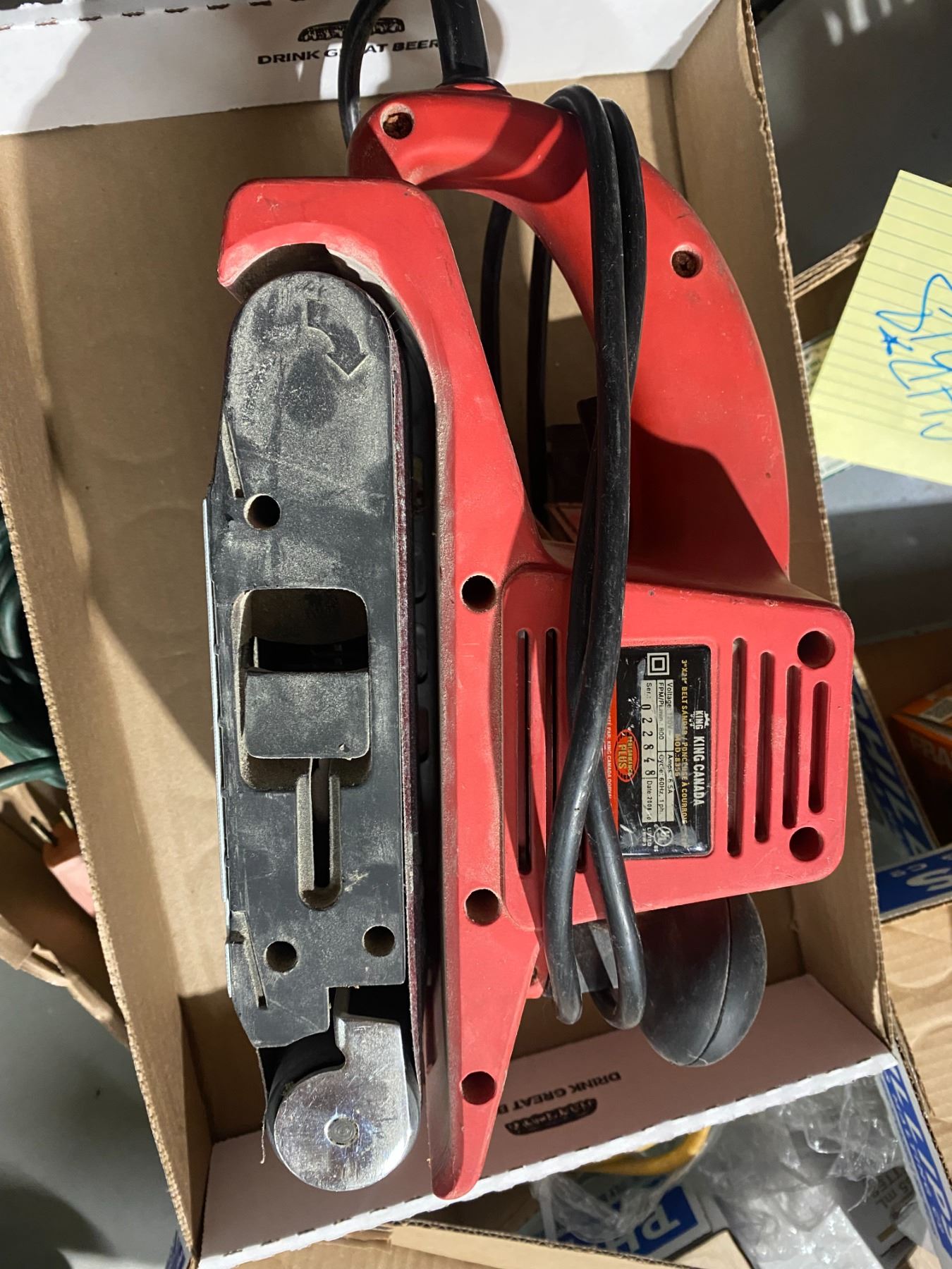 King Canada belt sander