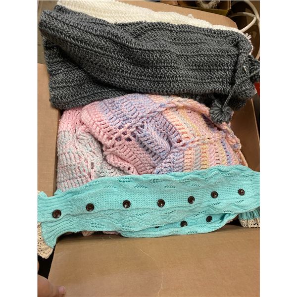 Leg warmers and handmade blankets