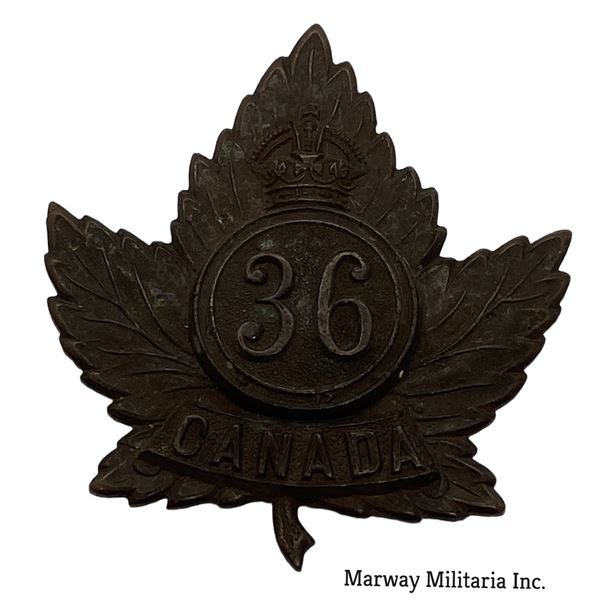 WW1 CEF 36th Battalion Cap Badge