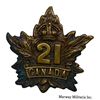 Image 4 : WW1 CEF Collar Badge Lot 21st & 27th Battalions