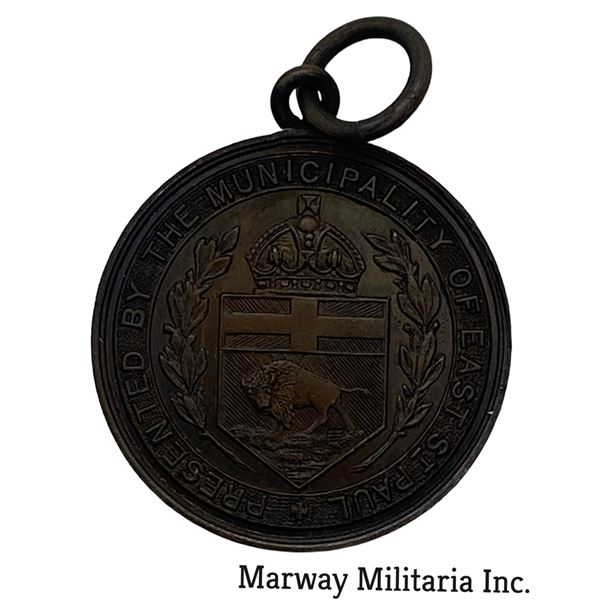 WW1 CEF Welcome Home Medal East St Paul, Manitoba