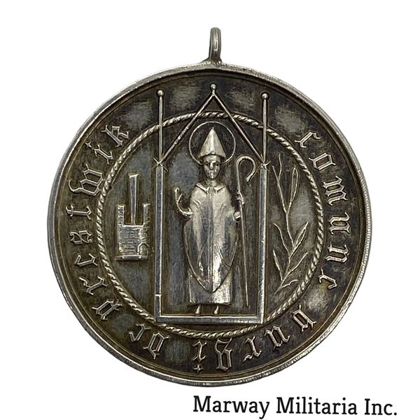 WW1 British Welcome Home Medallion for 79th Cameron Highlander of Canada Veteran