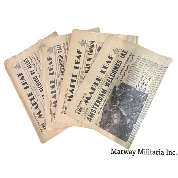 WW2 The Maple Leaf Up Newspaper Lot of 4