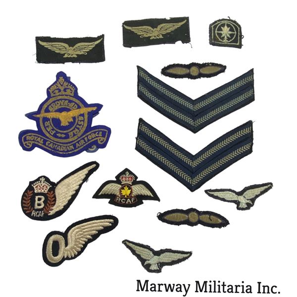 WW2era, RCAF Insignia & Rank Lot