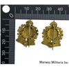 Image 2 : Pre WW1 33rd Huron Regiment OFFICERS Collar Badge Pair