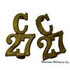 Image 1 : WW1 CEF 27th Battalion C over Collar Badge Pair