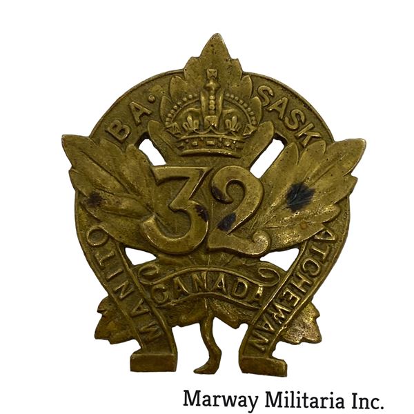 WW1 CEF 32nd Battalion Cap Badge