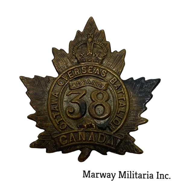 WW1 CEF 38th Battalion Cap Badge