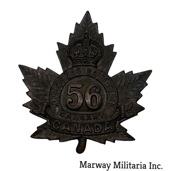 WW1 CEF 56th Battalion Cap Badge