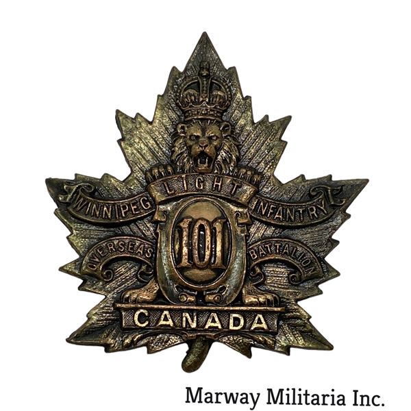 WW1 CEF 101st Battalion Cap Badge