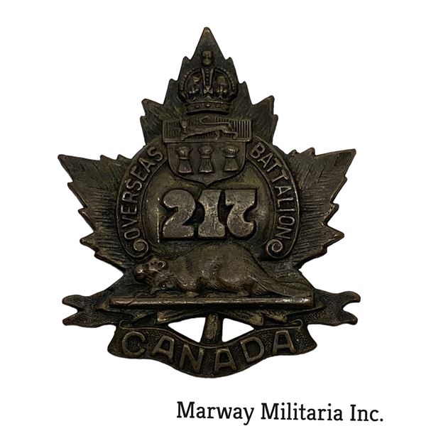 WW1 CEF 217th Battalion Cap Badge
