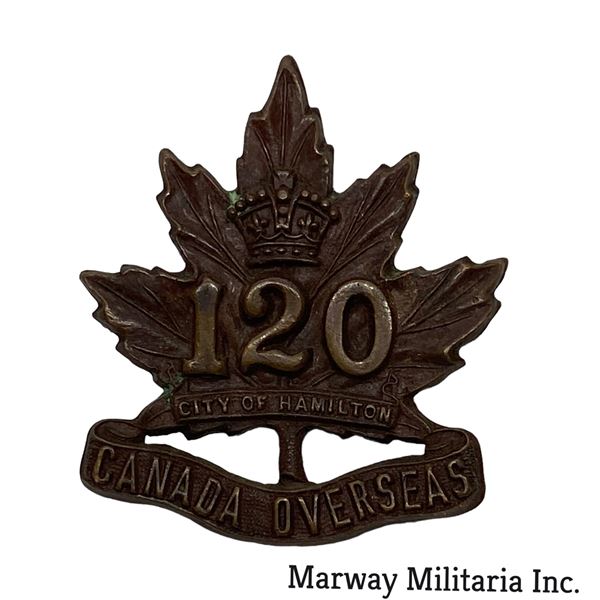 WW1 CEF 120th Battalion Cap Badge