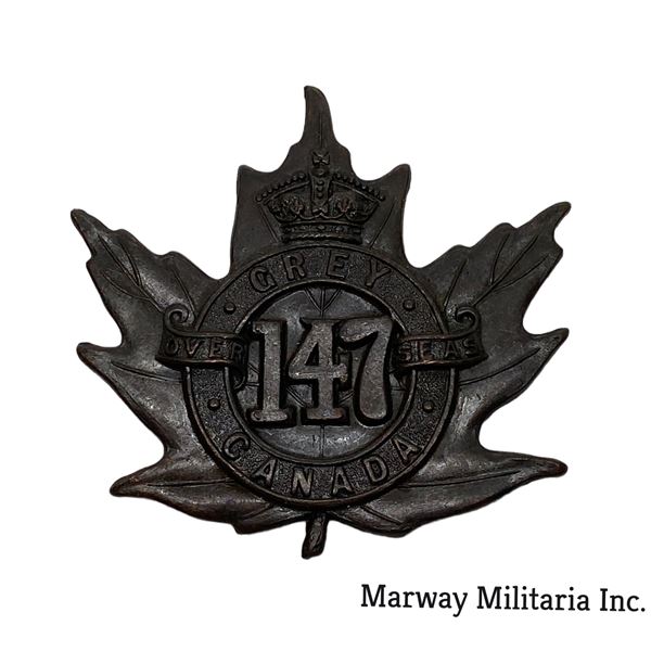 WW1 CEF 147th Battalion Cap Badge