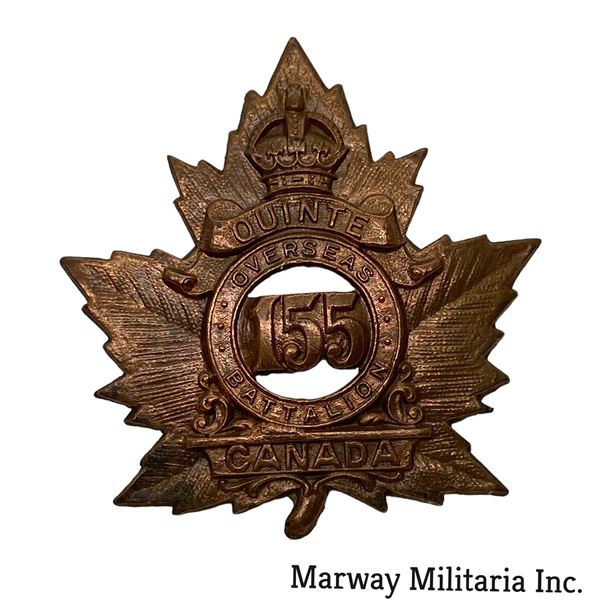 WW1 CEF 155th Battalion Cap Badge