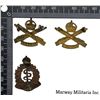 Image 2 : WW1 CEF Machine Gun Corps Collar Badge Pair & Medical Corps Collar