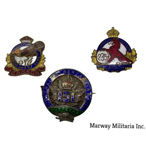WW1 CEF Sweetheart Pin Lot