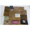 Image 2 : Cigar box of leather patches advertising jean brands
