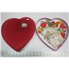 Image 1 : Heart shaped box with vintage valentines