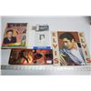 Image 1 : Elvis tin, book, “E is for Elvis”, 1990, caddie write-up, calendar 1994