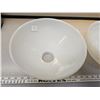 Image 2 : Two 10 inch diameter milk glass lamp shades for tri lights
