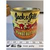 Image 1 : Jack and Jill peanut butter tin - paper label