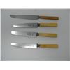 Image 1 : LOT OF 4 KITCHEN KNIFES ( Bone Handled??) - 3 are marked Sheffield