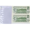 Image 2 : 2 1974 $1.00 SEQUENTIAL BCW3603102 & BCW3603103Crow Bouey   last  of the $1.00 Beautiful Crisp Color