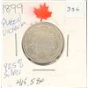Image 1 : 1899 Queen Victoria 25 cents 92.5 % Silver
